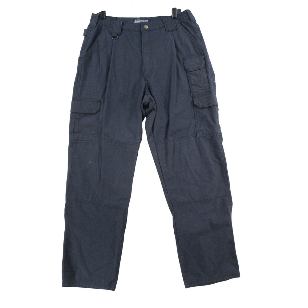 5.11 Tactical Series Mens 34x32 Navy Blue Cotton Cargo Pants Style 74251